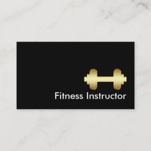 Classy Fitness Personal Trainer Business Cards