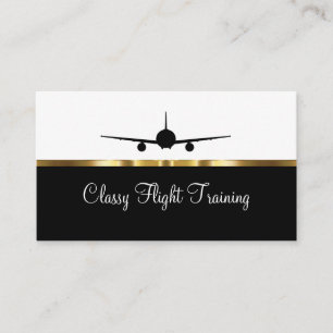 Classy Flight Training Service Business Card