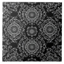 Classy Floral Kaleidoscope in Dark Tones