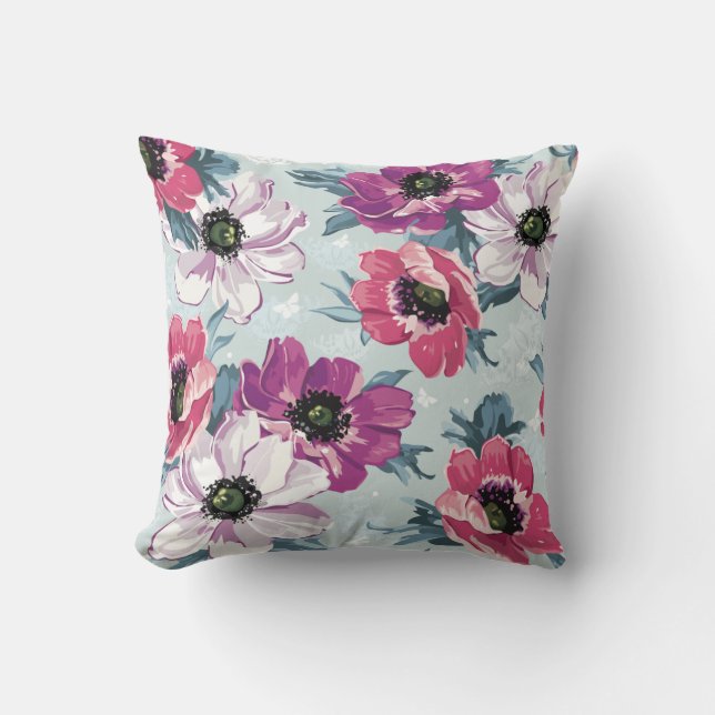 Classy Floral Pattern Cushion (Front)