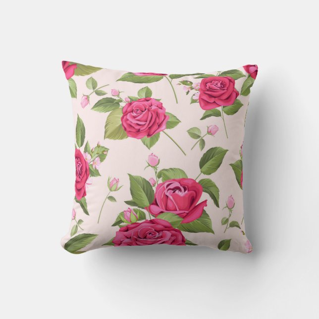 Classy Floral Pattern Cushion (Front)