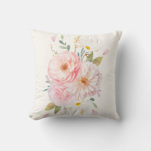 Classy Floral Pattern Throw Pillow