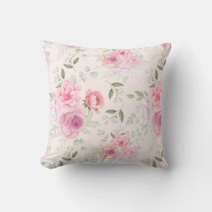 Classy Floral Pattern Throw Pillow