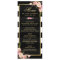 Classy Floral Stripes Gold Frame Wedding Menu