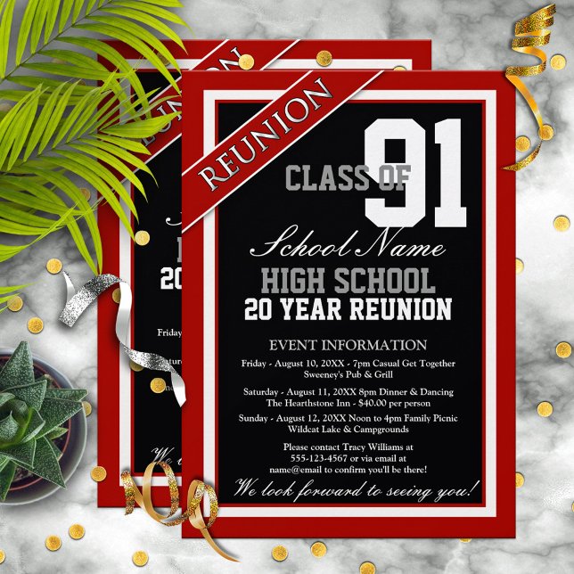 Classy Formal High School Reunion Invitation (Creator Uploaded)
