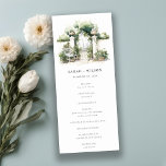 Classy French Garden Landscape Wedding Program<br><div class="desc">If you need any other matching product or customisation,  kindly message via Zazzle.</div>