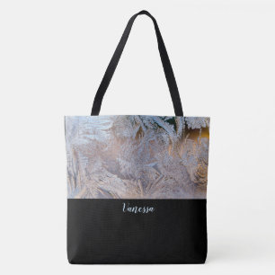 Classy Frosted Monogrammed Tote Bag