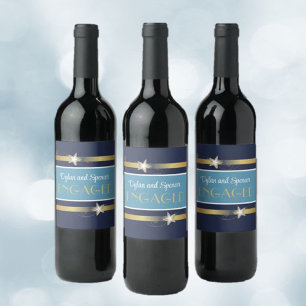 Classy, fun Engagement party Wine Label
