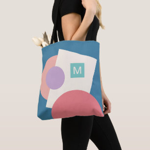 Classy Funky Midcentury Abstract Circles Pattern Tote Bag
