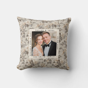 Classy Gardenias Garden Wildflower Wedding Cushion