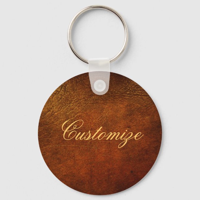 Classy Genuine Leather Designer Key Ring (Front)