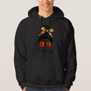 Classy Gigi Life Messy Hair Bun Basketball Mothers Hoodie