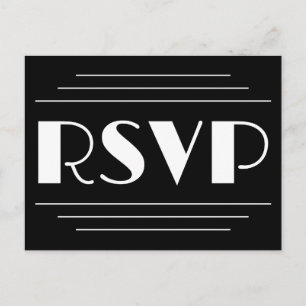 Classy & Glamourous "RSVP" Postcard