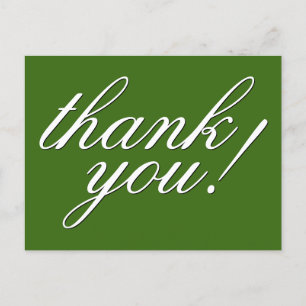 Classy, Glamourous "thank you!" Postcard