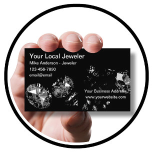 Classy Glitzy Jeweller Theme Businesscards Business Card