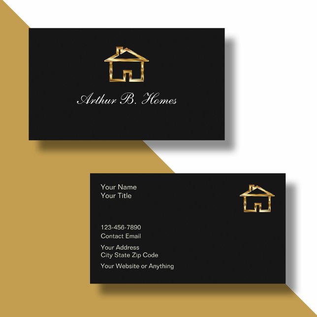 Classy Glossy Real Estate Business Cards (Creator Uploaded)
