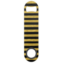 Classy Gold & Black Stripe