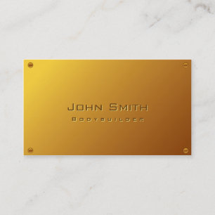 Classy Gold Bodybuilding Business Card