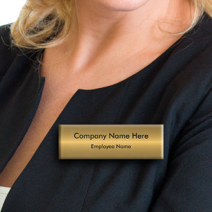 Classy Gold Coloured Staff  Name Tag