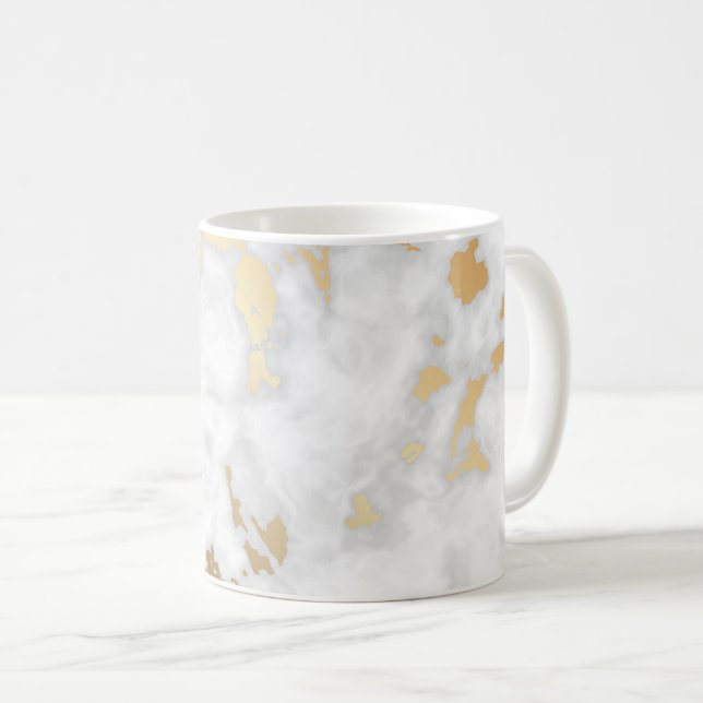 Classy Gold Marble stone Coffee Mug (Front Right)