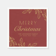 Classy Gold Red Calligraphy Festive