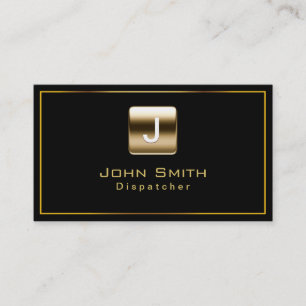 Classy Gold Stamp Dispatcher Business Card