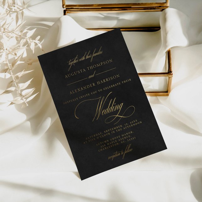 Classy Gold & Velvet Print (Not Real) Wedding (Creator Uploaded)