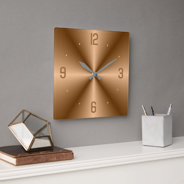 Classy Gold with Big Numerals> Minimalist Clocks (Office)