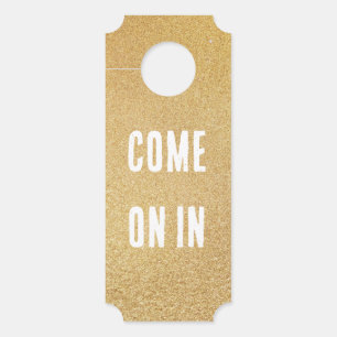 Classy Golden Duel Sided Door Hanger