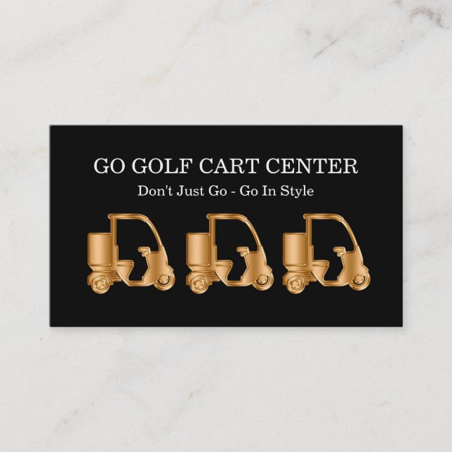 Classy Golf Carts Business Card (Front)