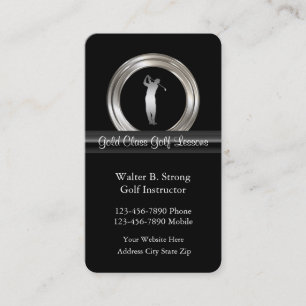Classy Golf Theme Business Cards
