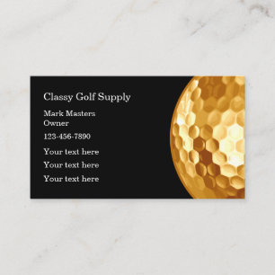 Classy Golf Theme Modern Business Card