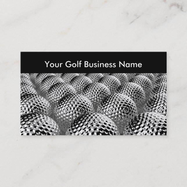 Classy Golf Unique Design Business Card (Front)