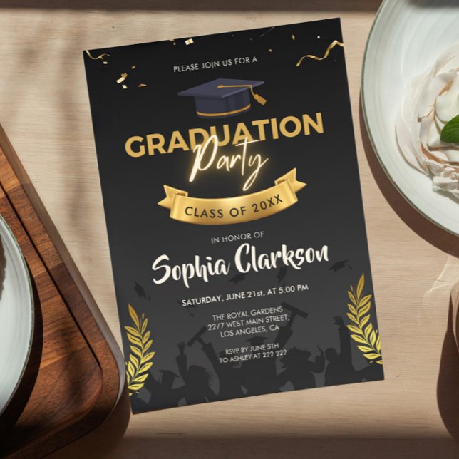 Classy Graduation Invitation (Creator Uploaded)