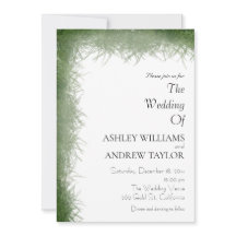 Classy Greenery Grass Pattern Elegant Wedding