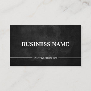 Classy Grunge Dark Trainer Business Card