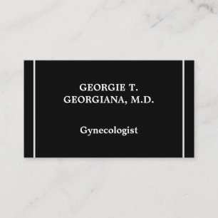 Classy Gynecologist Business Card