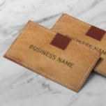 Classy Hand Stitched Leather Business Cards<br><div class="desc">Classy Hand Stitched Leather Business Cards.</div>