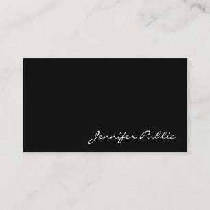Classy Handwritten Script Minimalist Template Business Card