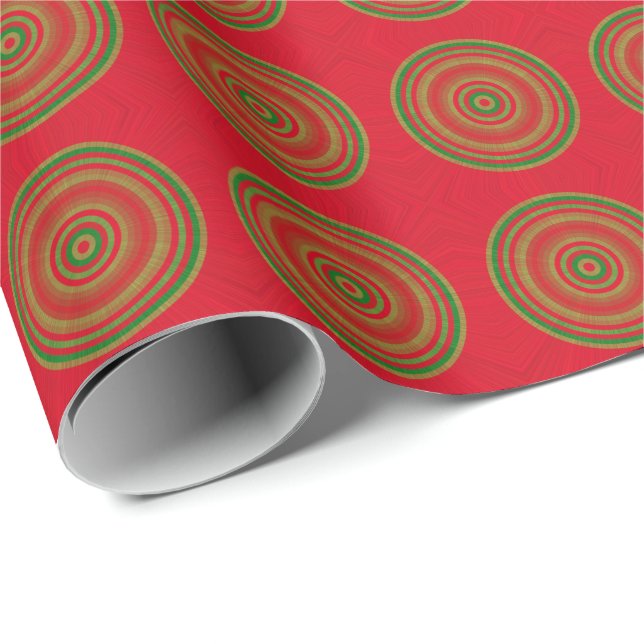 Classy Holiday Dots Pattern Wrapping Paper (Roll Corner)