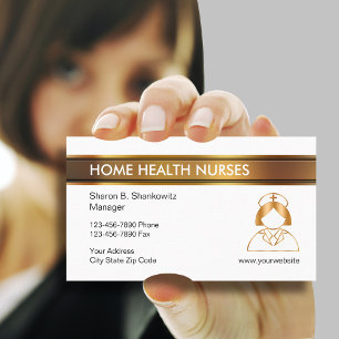 Classy Home Health Business Cards