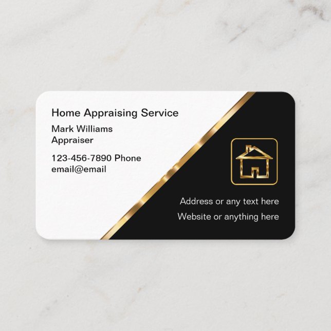 Classy Home Services Business Cards (Front)