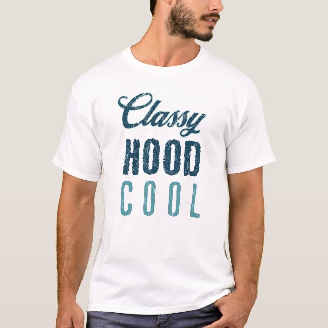 Classy Hood Cool Vintage graphic Tee (Front)