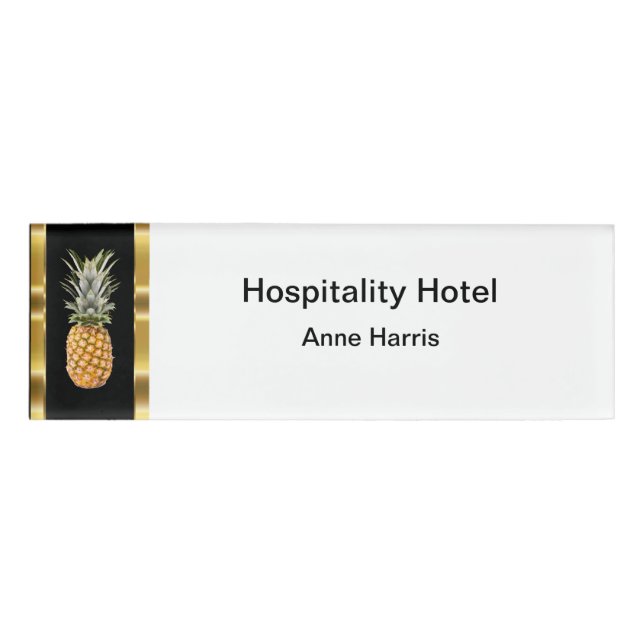 Classy Hospitality Hotel Staff Name Tag (Front)