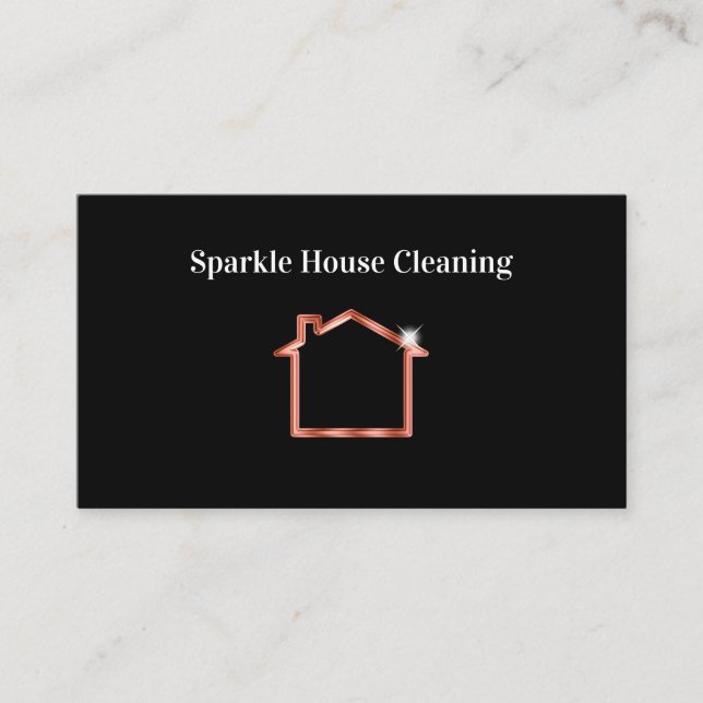 Classy House Cleaning Double Side Business Cards (Front)