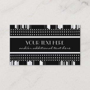 Classy in Black & White Business Card