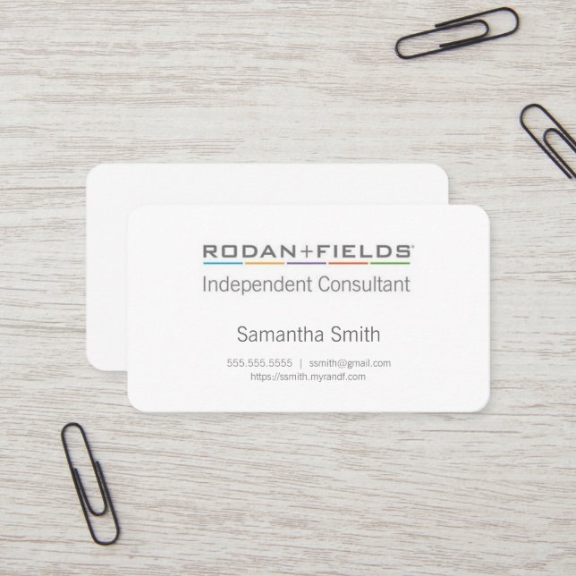 Classy Independent Consultant Cards (Front/Back In Situ)