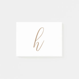 Classy Initial Post-it Notes