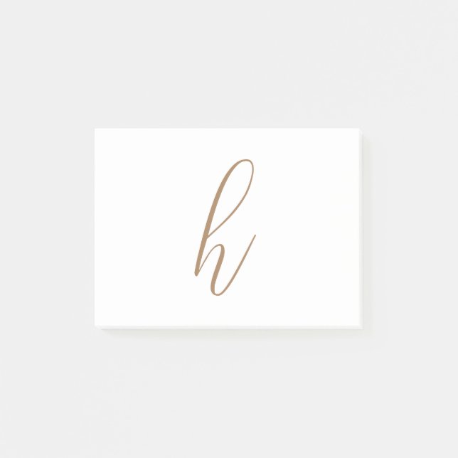 Classy Initial Post-it Notes (Front)