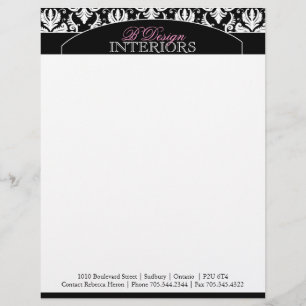 Classy Interior Designer Letterhead